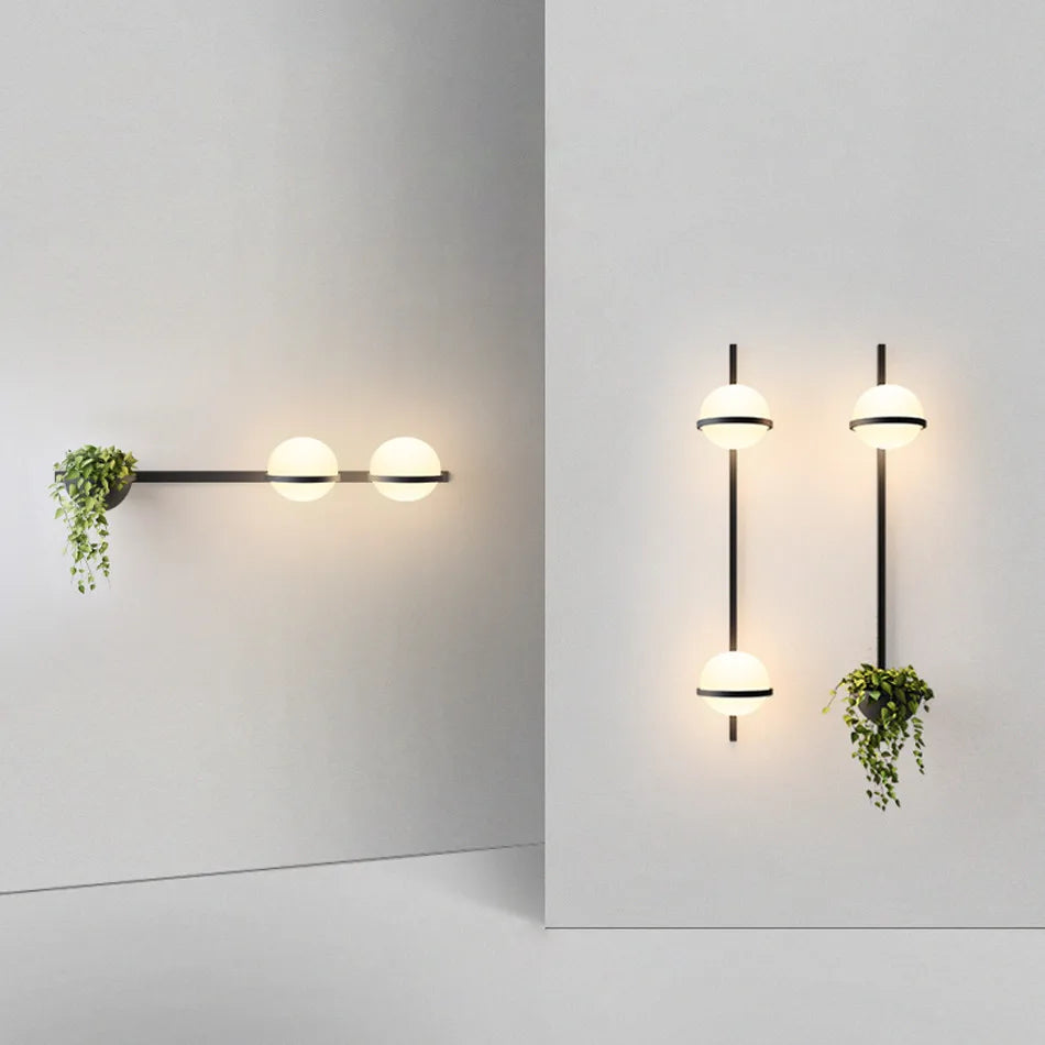 أضواء جدارية DecorBites™ LED آرت ديكو: تصميم نباتي حديث ومبتكر لغرفة المعيشة وغرفة النوم بالمنزل