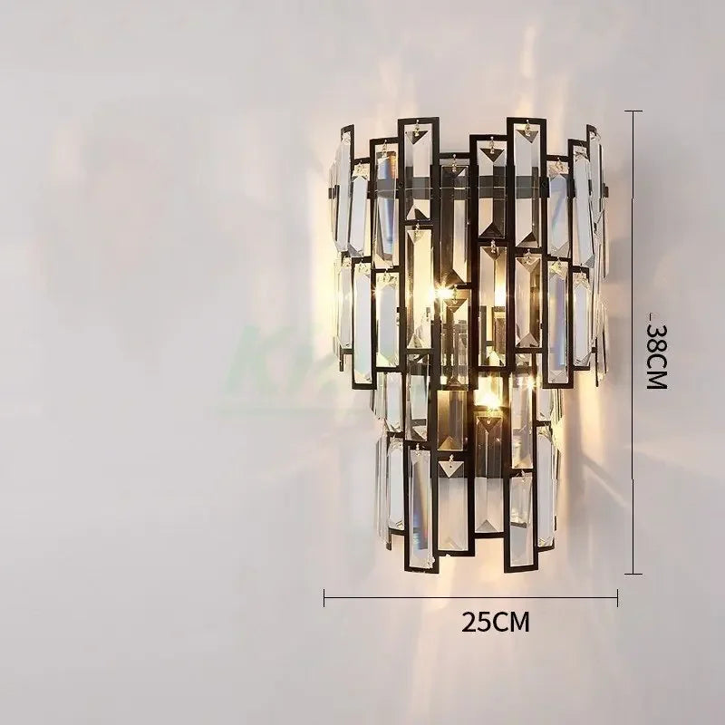 DecorBites™ Crystal LED Wall Lamp for Bedroom Living Room Study Minimalist Design