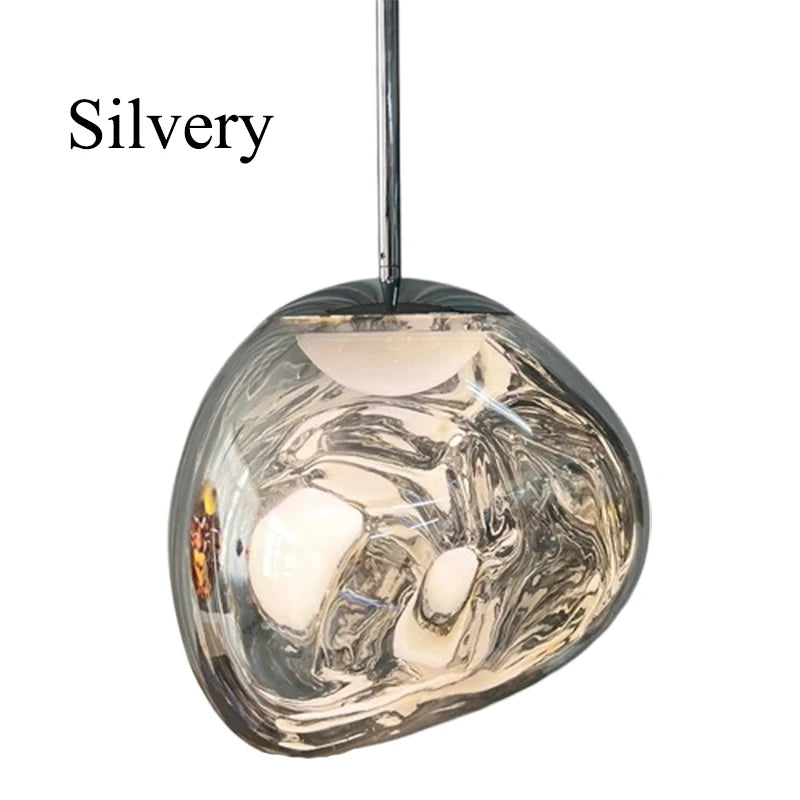 Lava Acrylic Pendant Light With Polished Chrome Finish