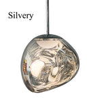 Lava-Inspired Acrylic Pendant Light in Polished Chrome
