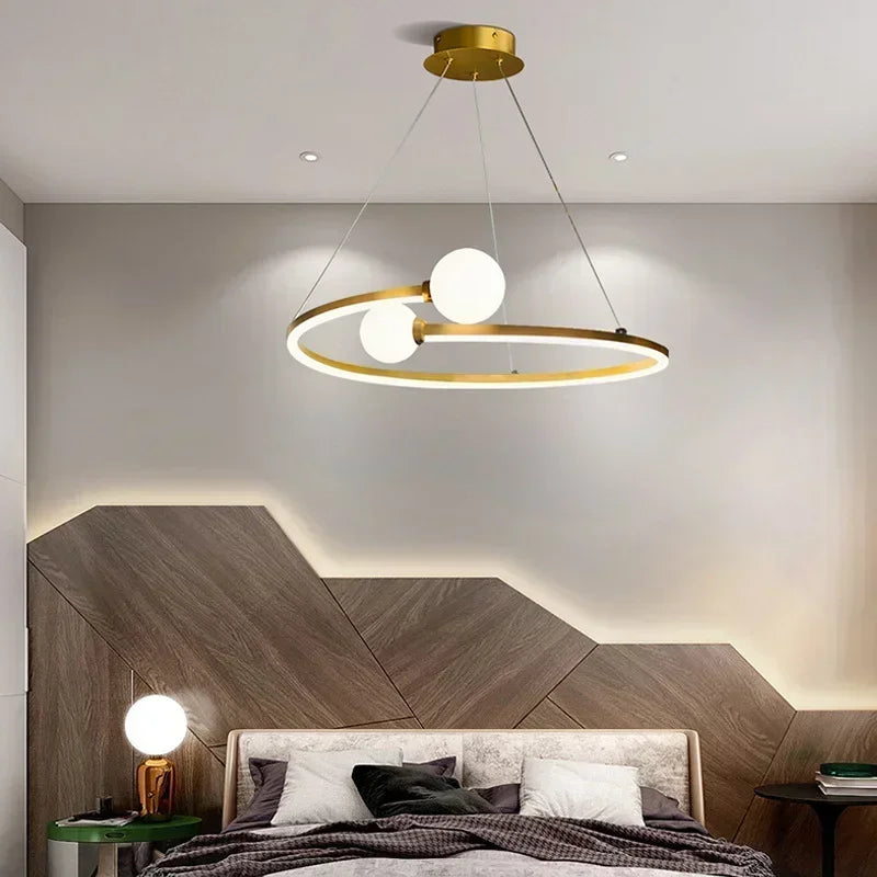 ثريا إضاءة LED حديدية DecorBites™، مثالية لغرفة المعيشة، المطعم، غرفة الدراسة، المطبخ، المرآب