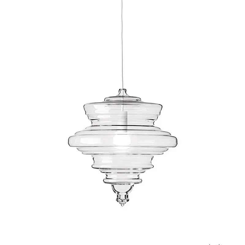 DecorBites™ Glass Chandelier: Modern Art Dining Room & Living Room Decor Lighting