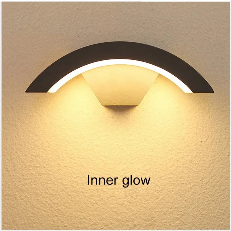DecorBites™ LED Waterproof Outdoor Wall Lights Sensor Lamp for Porch Garden Balcony