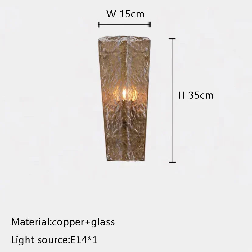 DecorBites™ Gold Glass Chandelier Luxe Living Room Lighting Fixture Luxurious Hanging Lamp