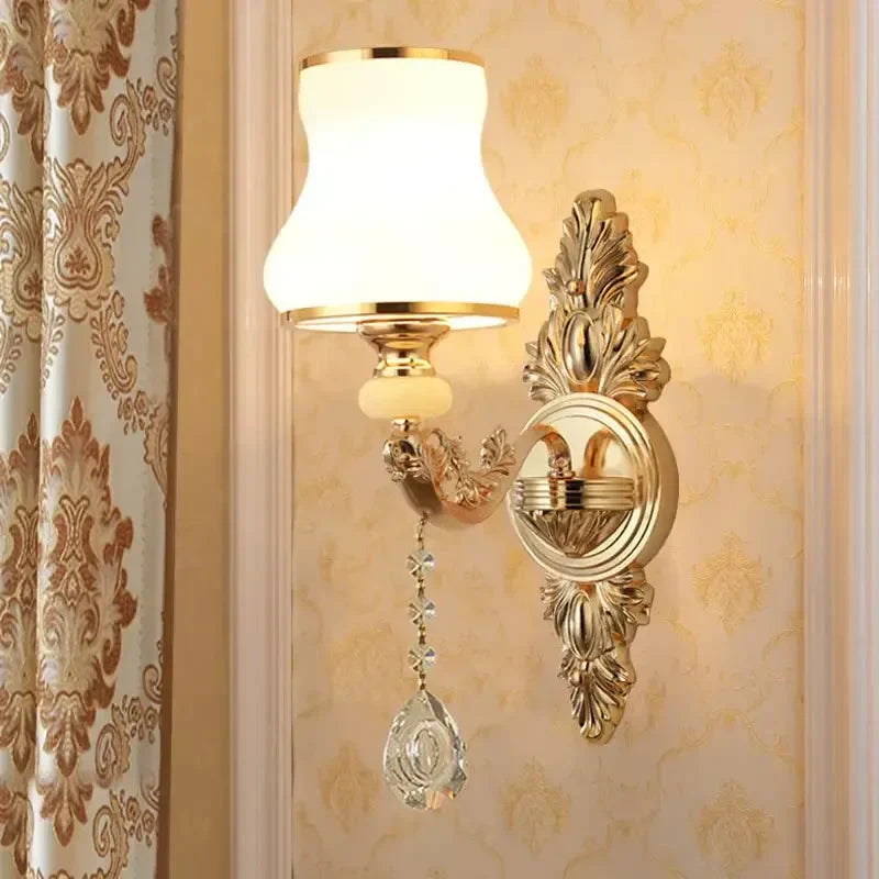 DecorBites™ Crystal Wall Sconce Bedroom Lamp Indoor Modern Lighting Europen Style