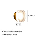 DecorBites™ Crystal Glass Wall Sconce Lamps for Stylish Living Room and Bedroom Lighting