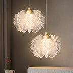 Nordic French Cream Acrylic Flower Pendant Light