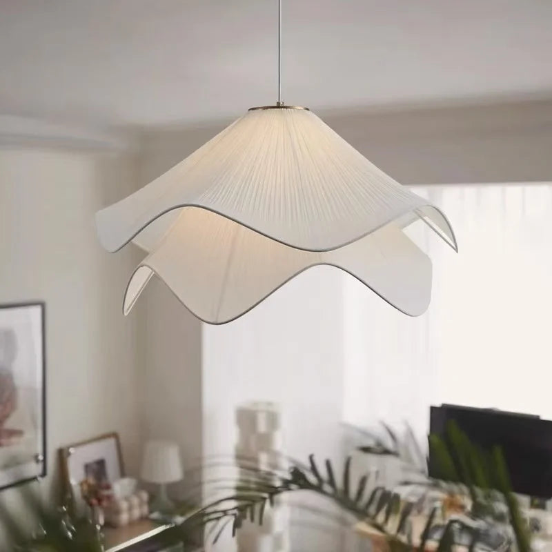 DecorBites™ Fabric Petal Pendant Lights - Nordic Creamy Bar Suspension Lamp