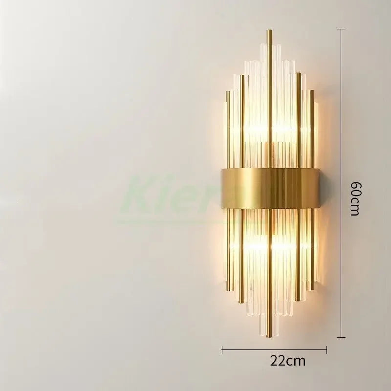 DecorBites™ Crystal LED Wall Lamp for Bedroom Living Room Study Minimalist Design
