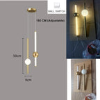 Nordic Gold 4-Globe Metal Pendant Light