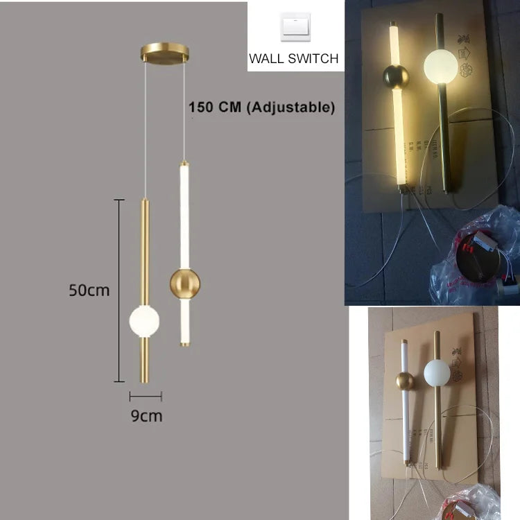 Nordic Gold 4-Globe Metal Pendant Light