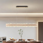Nordic Linear Brushed Stainless Steel Pendant Light