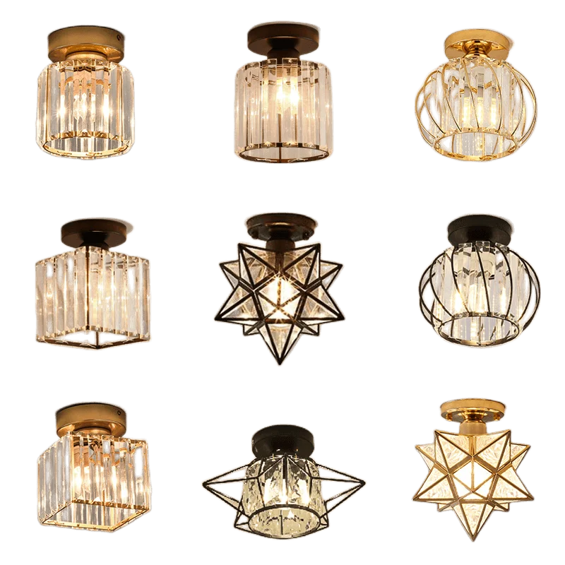 DecorBites™ Crystal Glass Nordic LED Chandelier for Modern Indoor Lighting