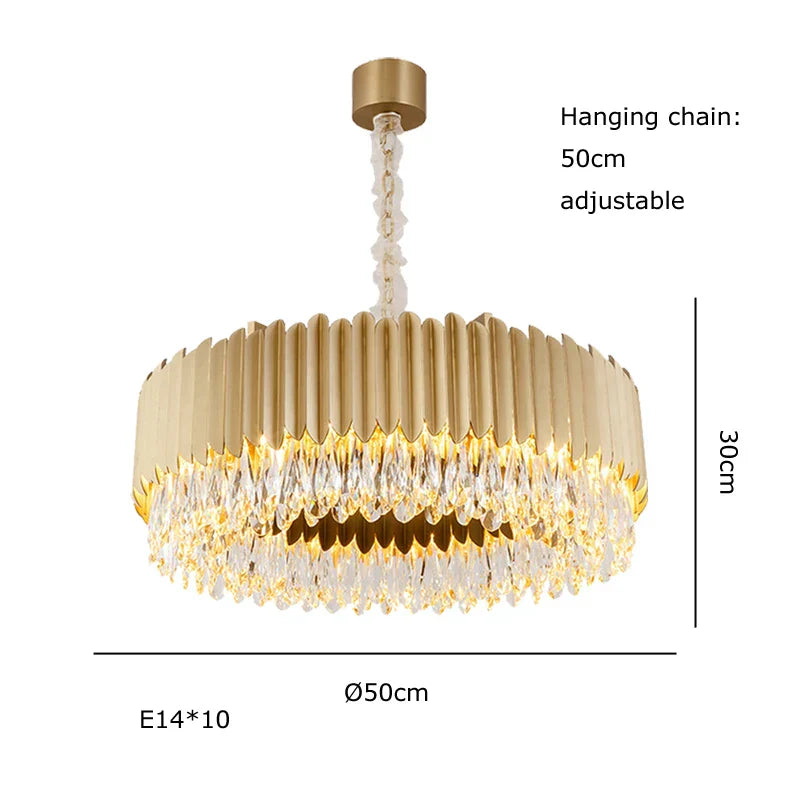 DecorBites™ Black Crystal Ceiling Pendant Lights for Dining Table - Nordic Luxury Design