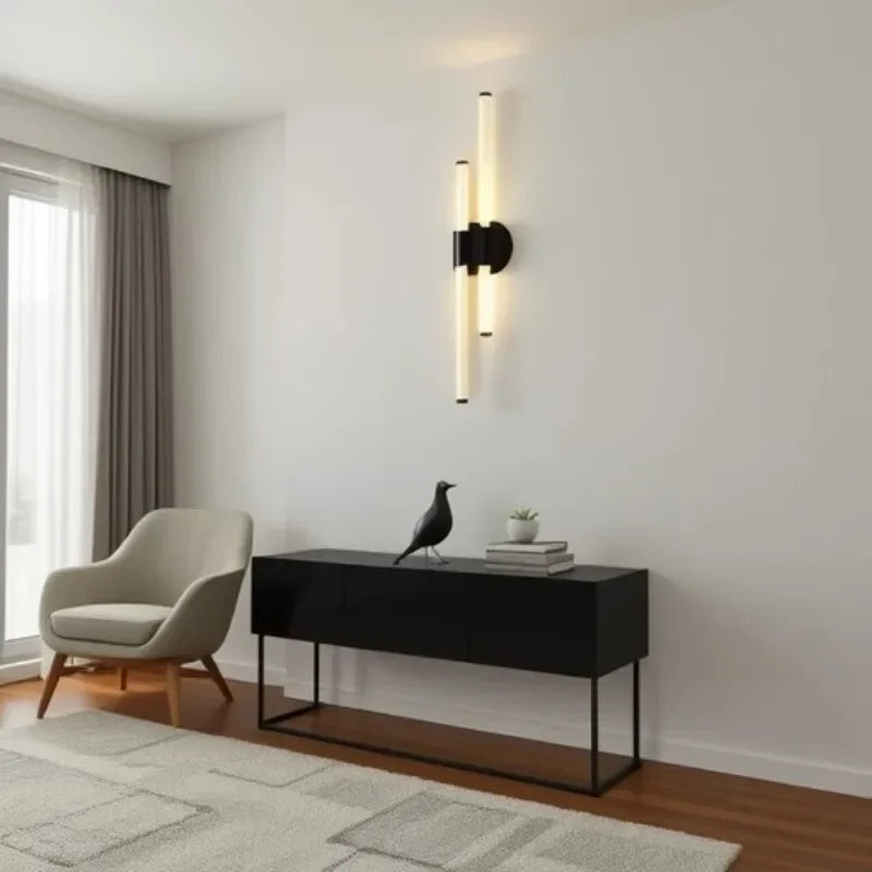 أبليك حائط أكريليك بإضاءة LED من DecorBites™‎ لإضاءة داخلية عصرية في غرف المعيشة والحمامات