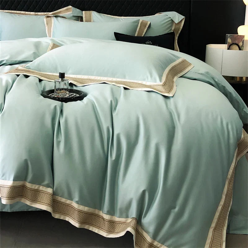DecorBites™ 1000TC Luxury Embroidery Bedding Set - Full/Queen/King 4Pcs