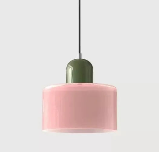 Vintage Stained Glass Mini Pendant Light