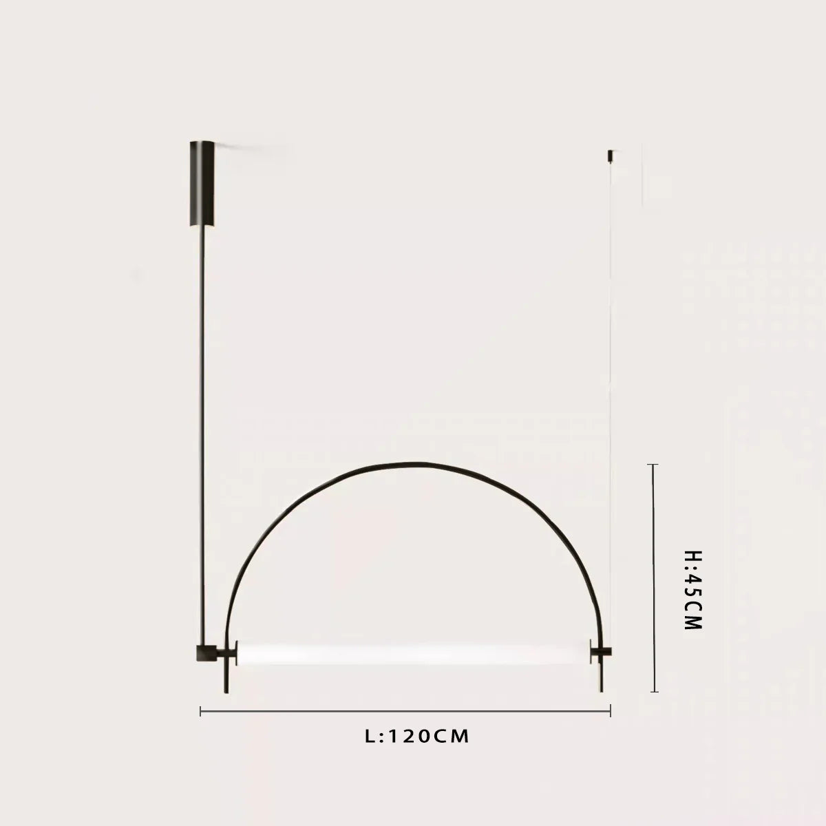 Minimalist Chrome Alloy LED Pendant Light