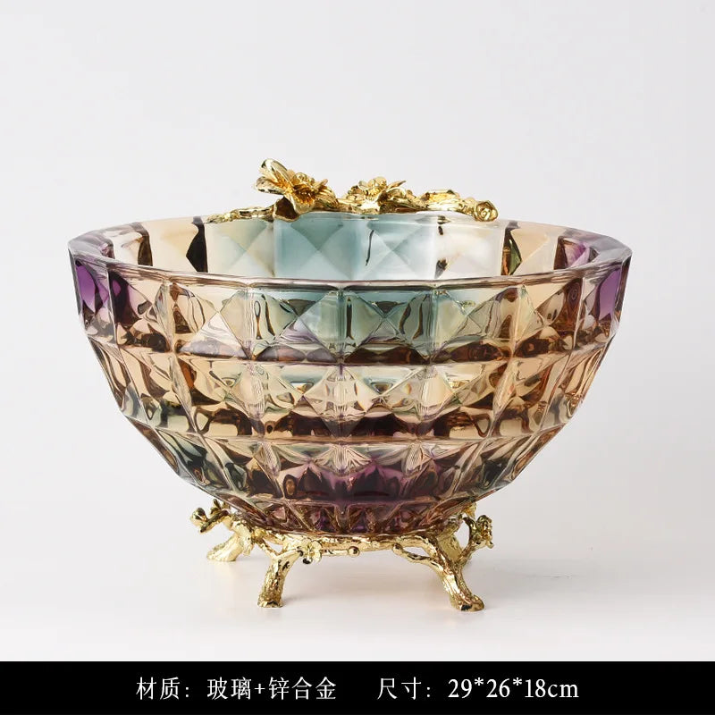 DecorBites™ Crystal Glass Vase: Elegant Dried Flower Decor for Luxury Dining Tables