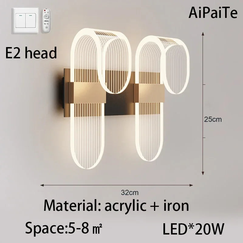 DecorBites™ Acrylic Lustre Chandelier for Living Room, Bedroom, Kitchen - Hanging Ceiling Lamps