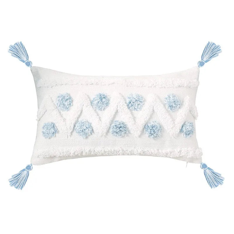 DecorBites™ Geometric Tassel Tufted Pillow Covers for Home Decoration