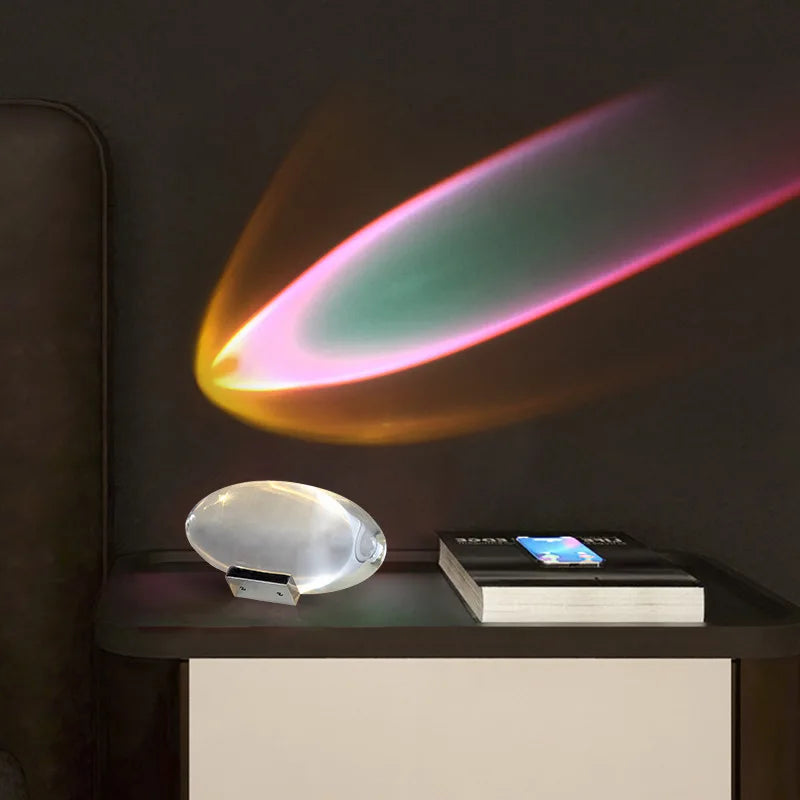 DecorBites™ Crystal Eye Of The Sky LED Table Lamp for Living Bedroom Decor