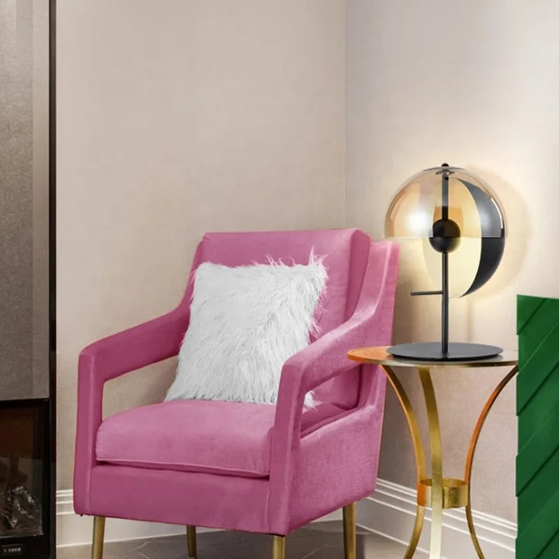 DecorBites™ Glass Designer Bedside Lamp: Modern Nordic Luxury Art for Bedroom, Living Room, Study