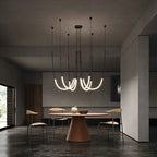 Contemporary Acrylic Line Pendant Light In Brushed Nickel