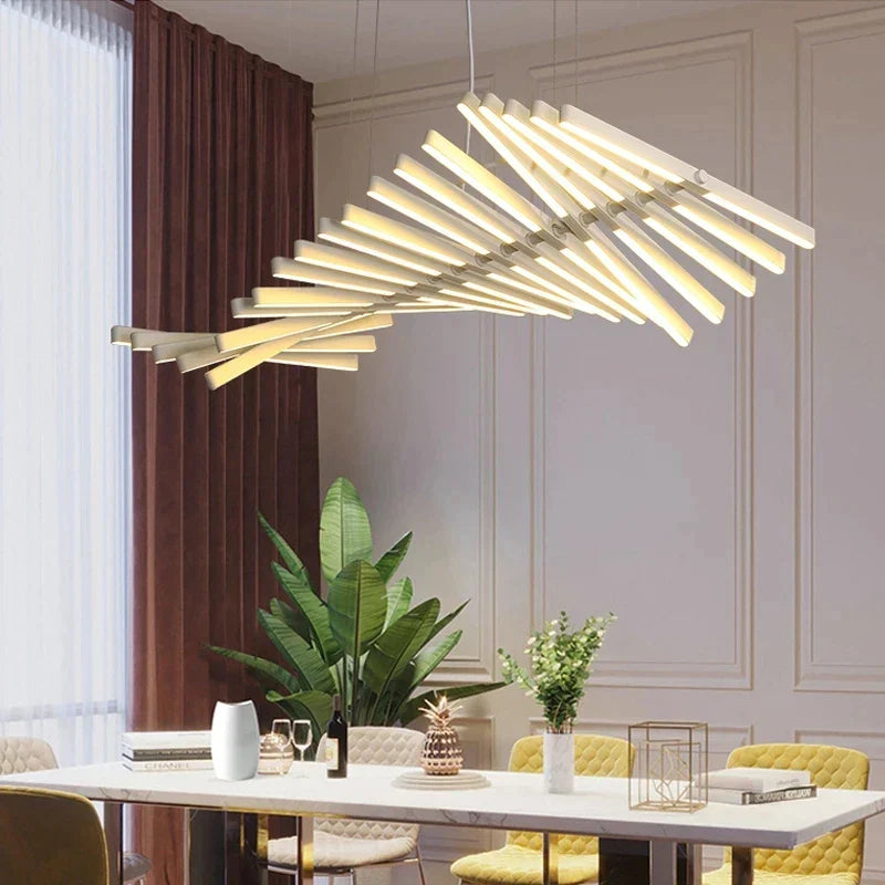 DecorBites™ LED Wave Pendant Chandeliers for Living Dining Room Restaurant