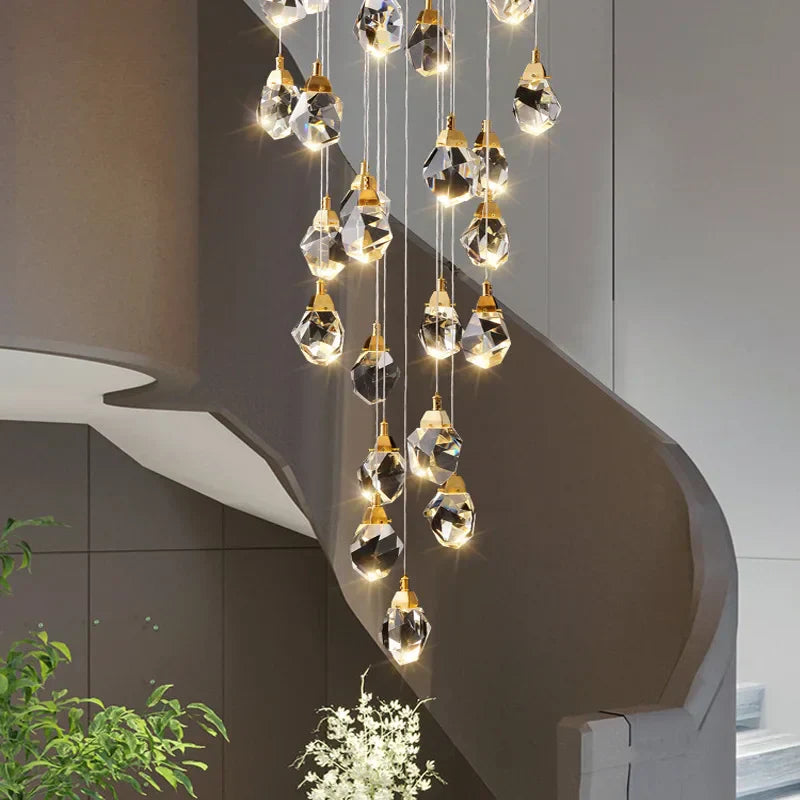 DecorBites™ ثريا سقف كريستالية LED: إضاءة أنيقة لديكور المنزل