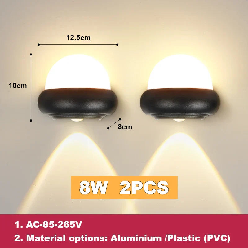 DecorBites™ Acrylic LED Wall Light for Exterior and Interior Decor