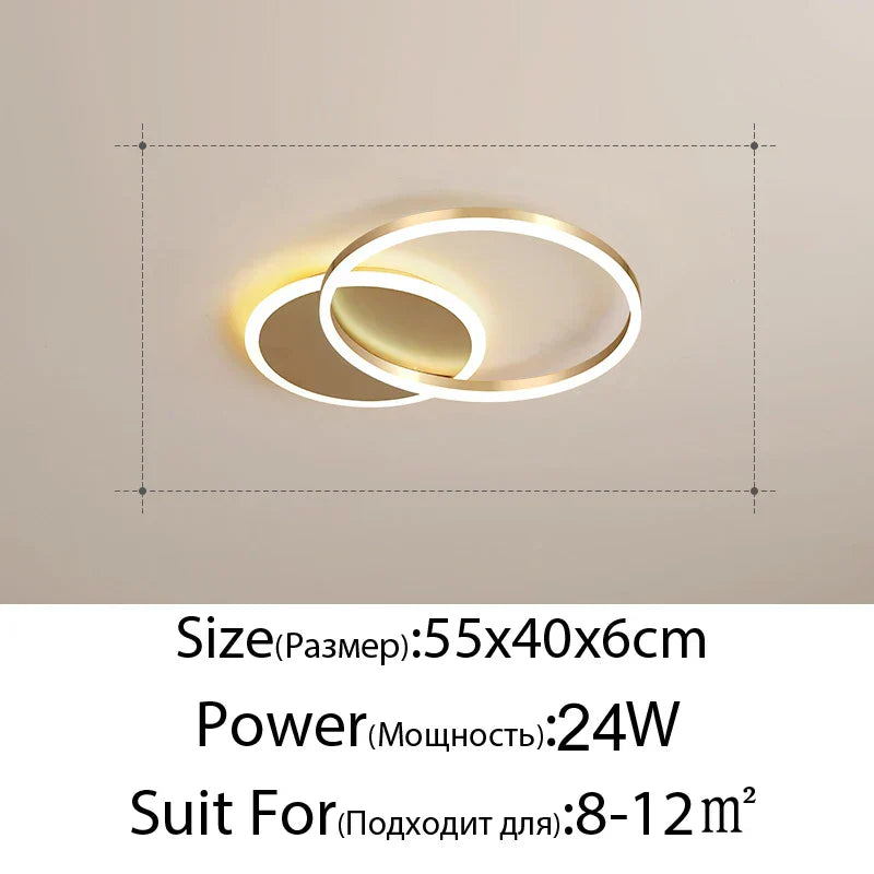 ثريا DecorBites™ LED: مصابيح عصرية لغرف المعيشة والدراسة والنوم، ثريات مدخل دائرية الشكل