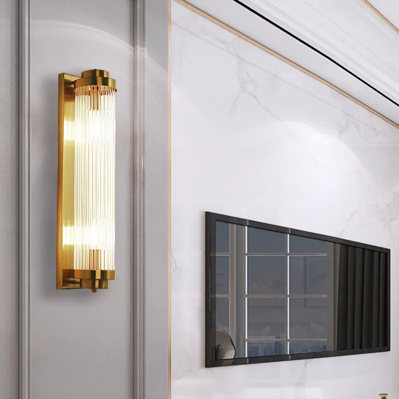 أضواء جدارية كريستالية ذهبية LED DecorBites™ لغرفة النوم وغرفة المعيشة وديكور المنزل