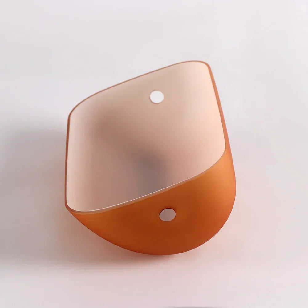 DecorBites™ Glass Banker Lamp Cover - Elegant Lampshade in Green/Blue/Amber/White