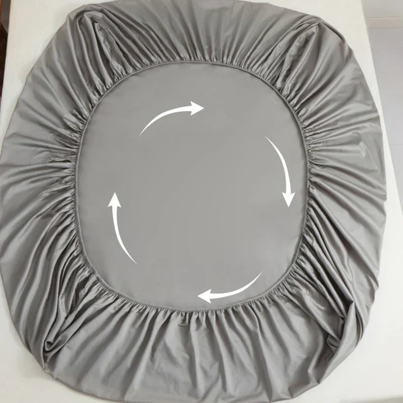 DecorBites™ Drap-housse en coton Parure de lit confortable Taies d'oreiller Grand lit Jumeau Queen ou Double