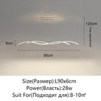 Modern Minimalist White Aluminum LED Pendant Light