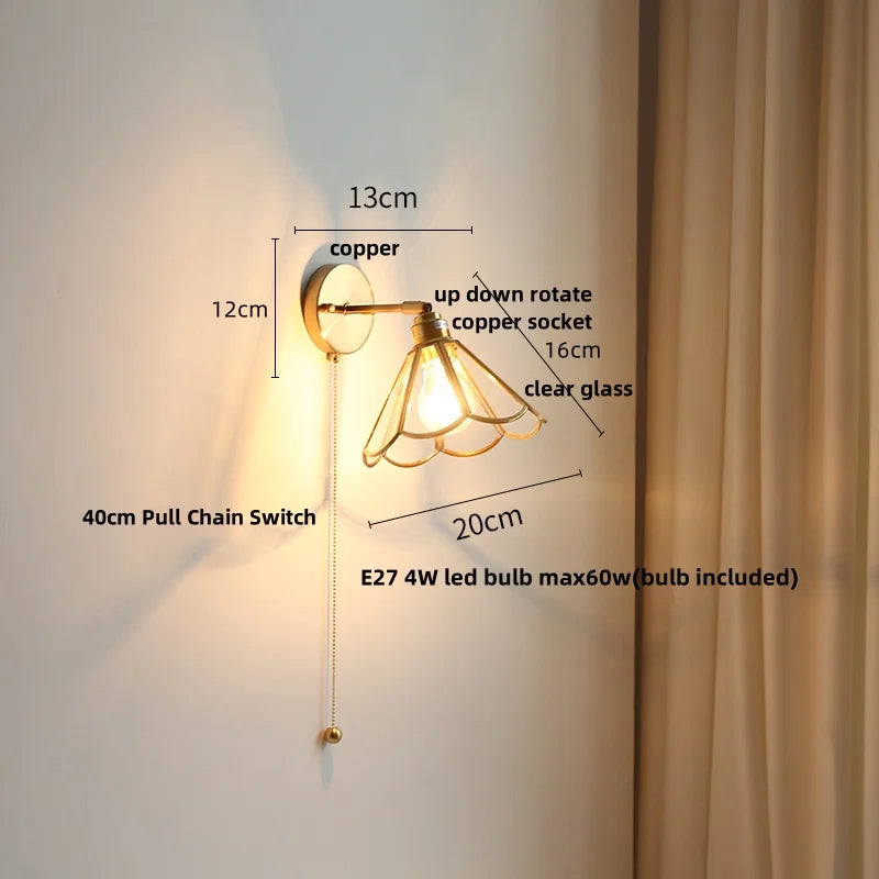 DecorBites™ LED Wall Lights Nordic Modern Bedroom Dining Room Coffee Bedside Lamp Sconce