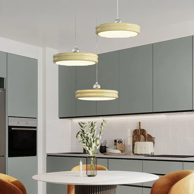 DecorBites™ Circular Modern Chandelier Pendant Light Dimmable Indoor Lamp for Dining & Kitchen Island