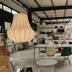Japanese Wabi-Sabi White Silk Knitted Pendant Light
