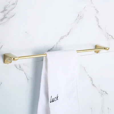 طقم أدوات حمام ذهبي DecorBites™‎: رف مناشف، رف، حامل ورق، حامل مناديل، حامل فرشاة تواليت