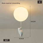 Polar Bear Resin Pendant Light for Kids Spaces