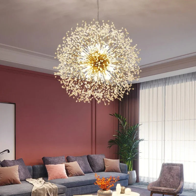 DecorBites™ Dandelion Chandelier: Nordic Living Room, Bedroom, Dining Room Decor & Shop Pendant