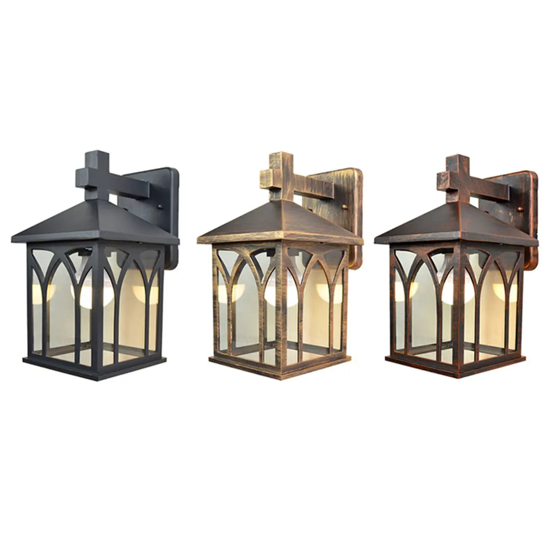 DecorBites™ LED Wall Lamps Outdoor Lighting Modern Aluminum Sconces Courtyard Garden Decor