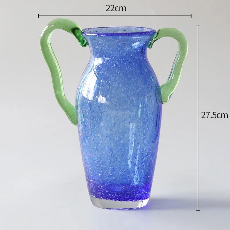 DecorBites™ Creative Bubble Glass Vase Hydroponics Desk Decoration Artificial Flowers Room Decor