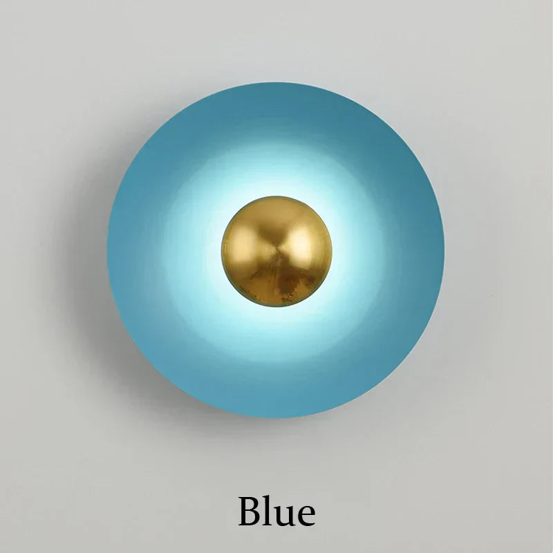 DecorBites™ Golden Macaroon LED Wall Lamp for Bedroom & Living Room