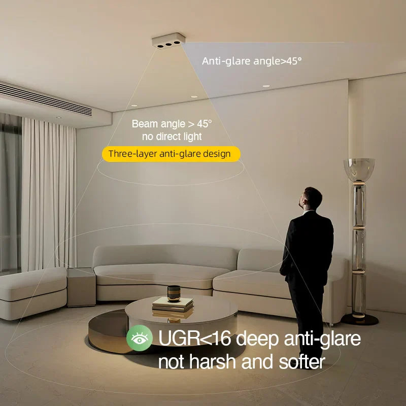 DecorBites™ 36W مصباح سقف LED مثبت على السطح لغرفة المعيشة والبهو