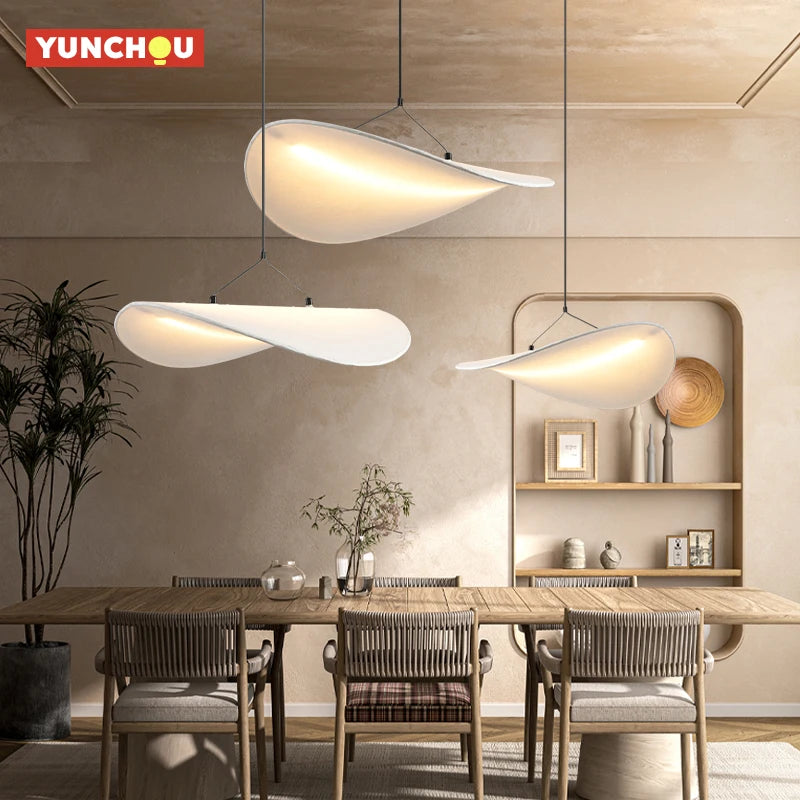 Japanese Wabi-Sabi Silk Tyvek Pendant Light