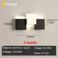 DecorBites™ Geometric LED Wall Sconce Black White Light for Living Room Bedroom Hallway