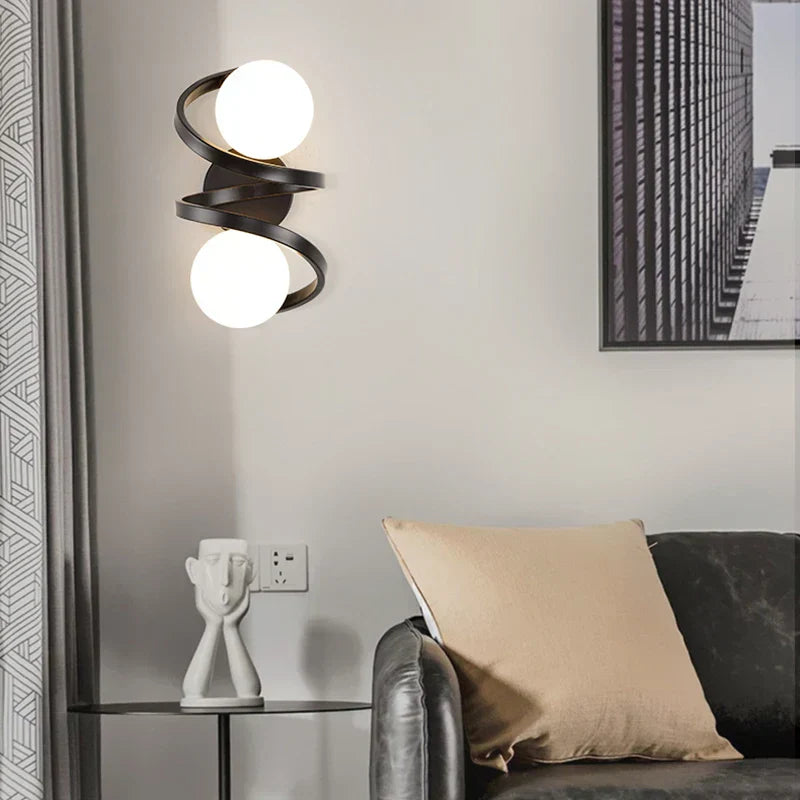 DecorBites™ Black Copper LED Wall Lights for Bedroom - Nordic Wall Sconce Decro