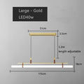 DecorBites™ Glass Belt Chandelier: Modern Indoor Restaurant & Office LED Light